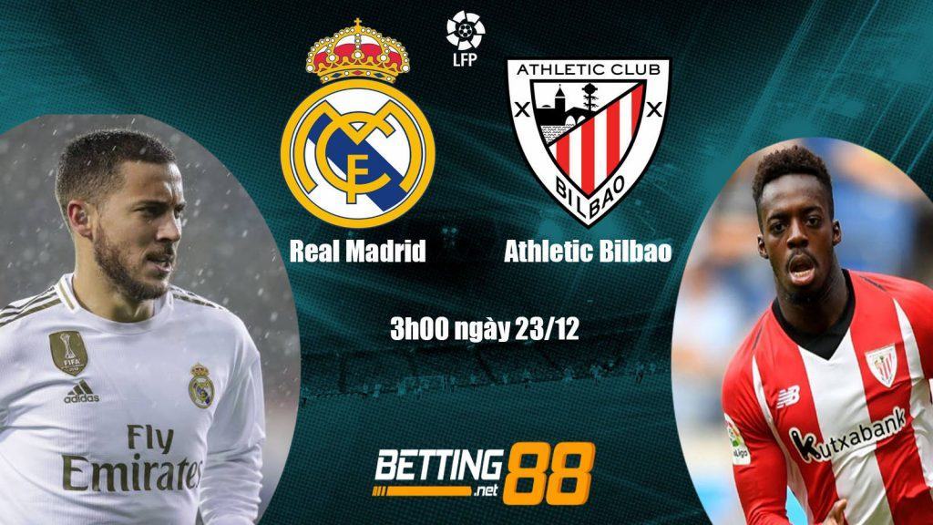 Soi kèo Real Madrid vs Bilbao, 3h ngày 23/12