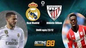 Soi kèo Real Madrid vs Bilbao ngày 23/12