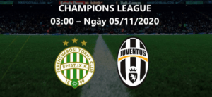 Soi kèo Ferencvaros vs Juventus 3h00 ngày 5/11